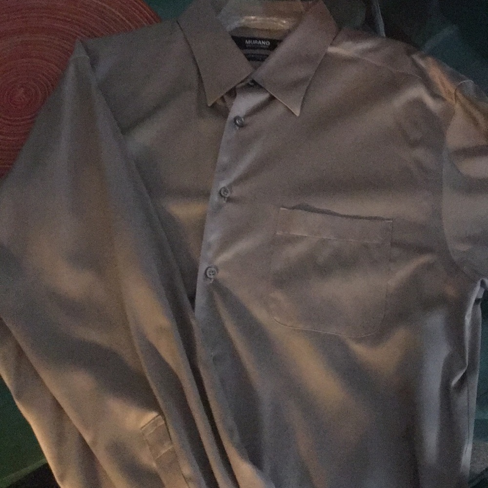Liquid cotton long sleeve mens button down